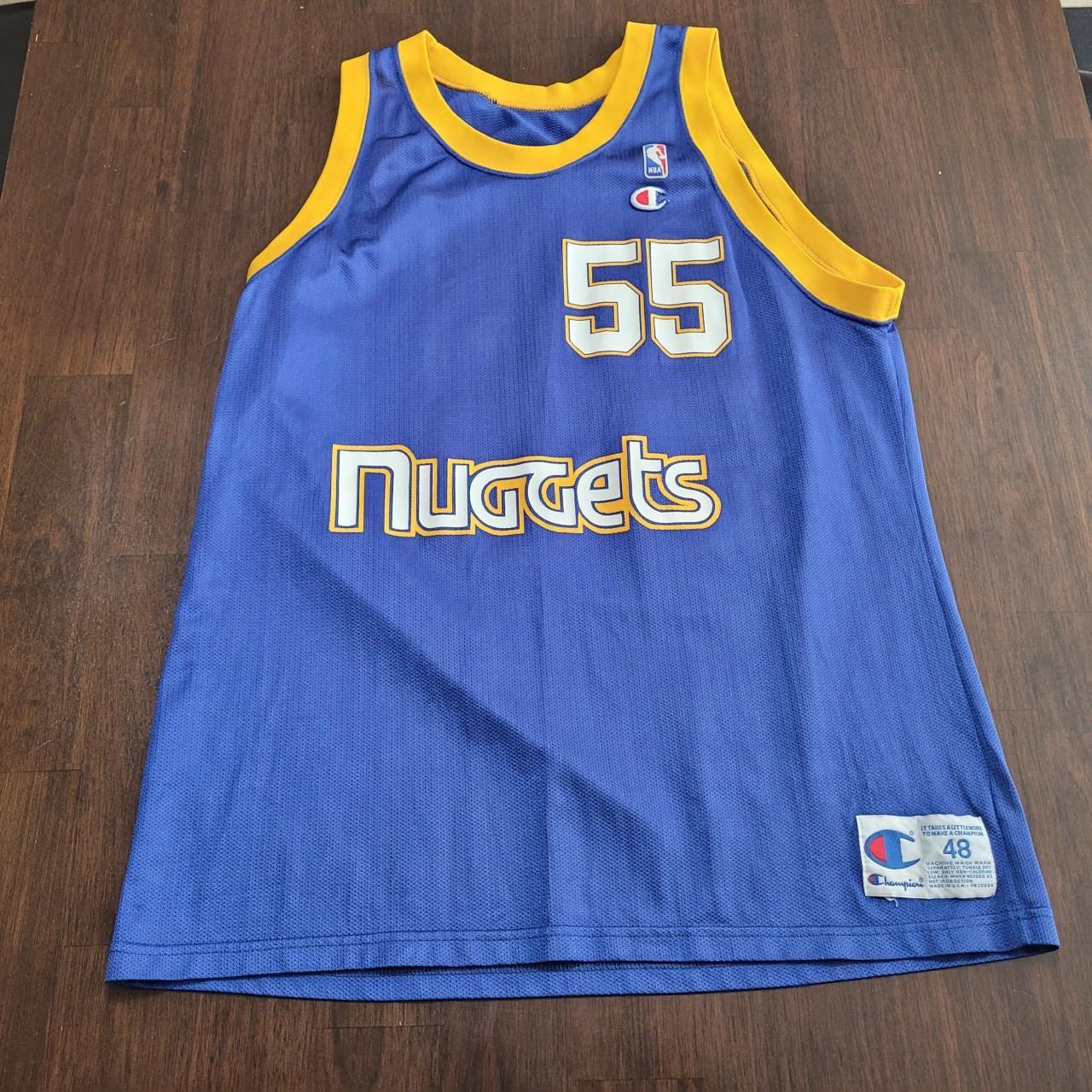 Champion Dikembe Mutombo jersey. Size 48. Pit to... - Depop