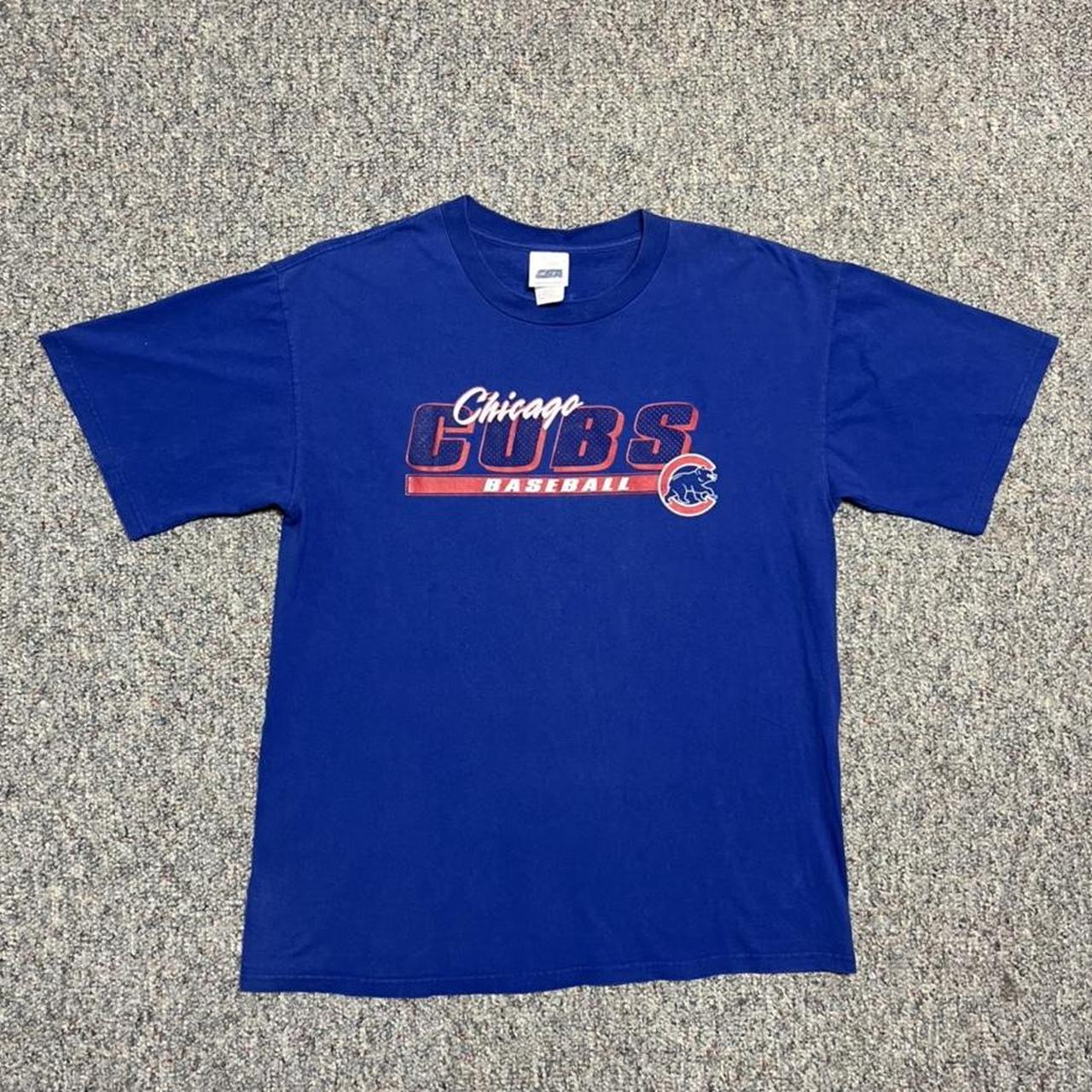 Vintage 90s Majestic MLB Chicago Cubs Pullover - Depop