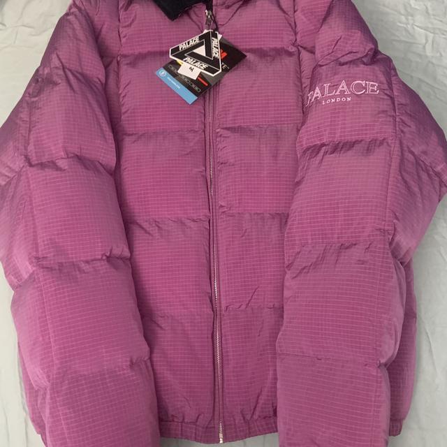 Palace Men's Pink and Purple Jacket | Depop