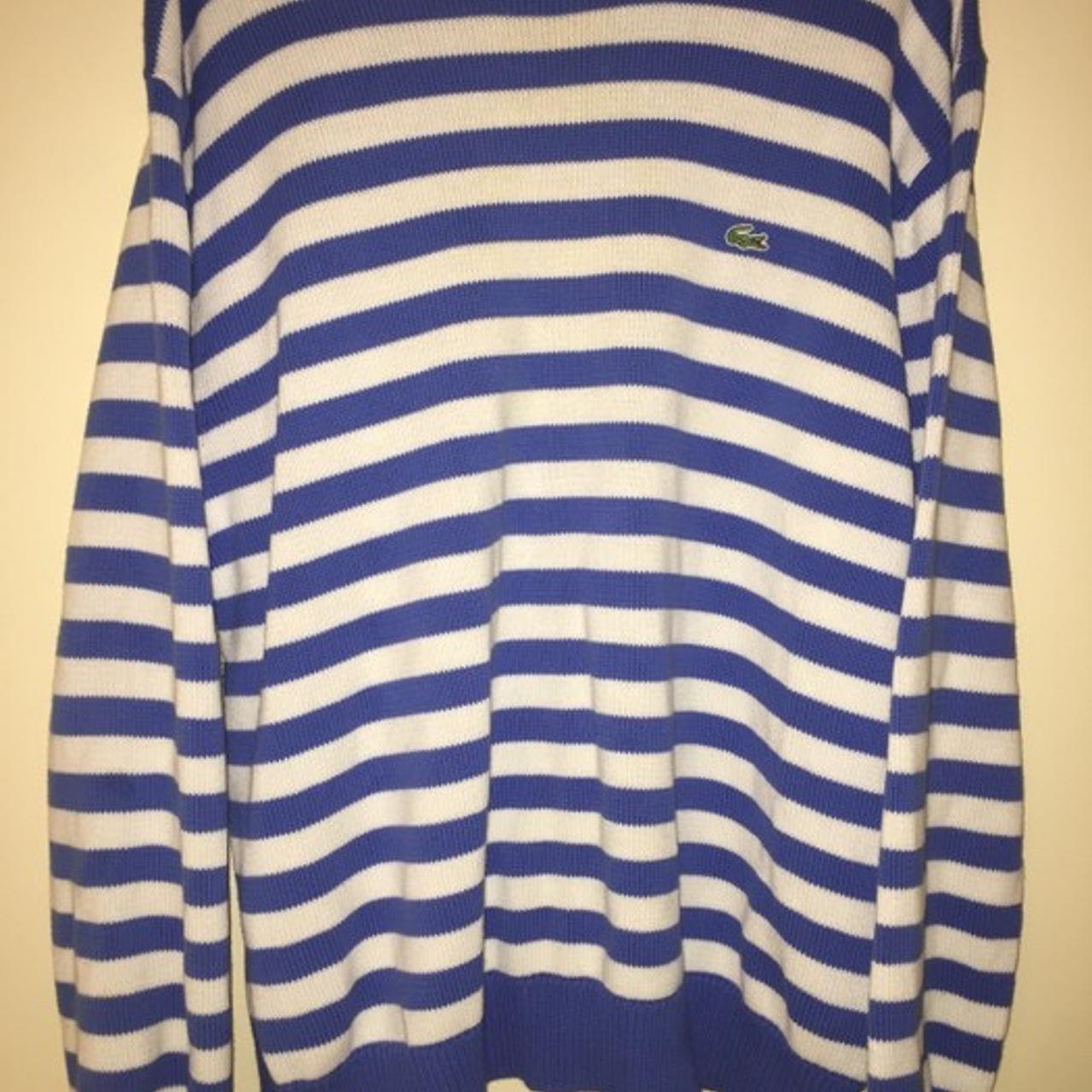 Lacoste hot sale striped jumper