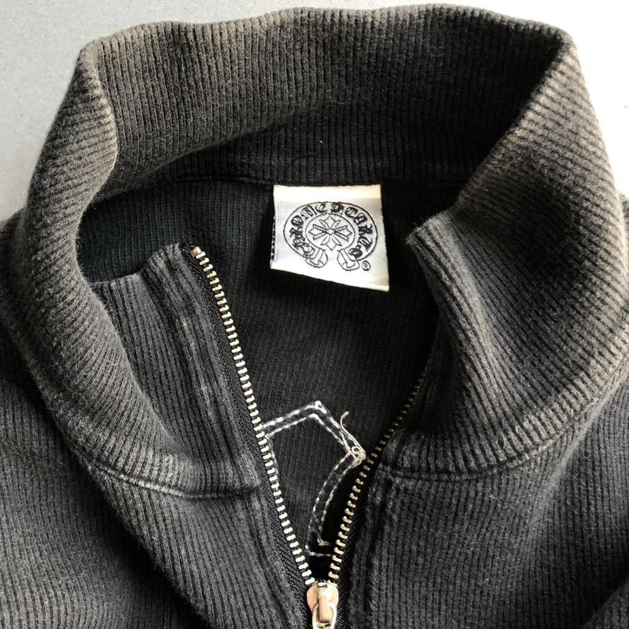 Vintage Chrome Hearts quarter zip (100% cotton)... - Depop