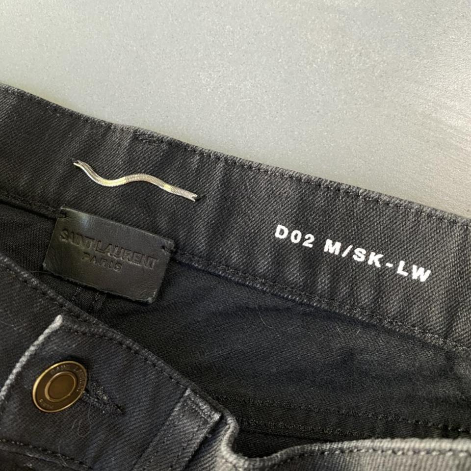 Saint Laurent Paris D02 M/SK-LW black jeans... - Depop