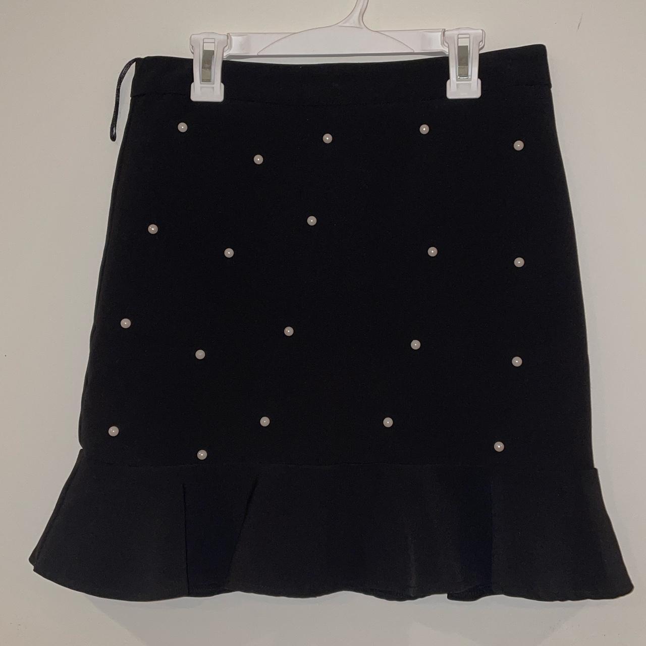 Black fit and flare mini skirt best sale