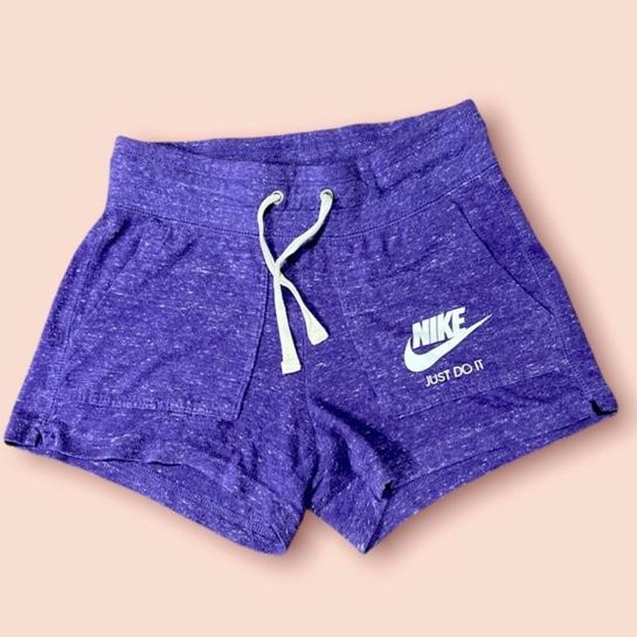 Purple nike sweat discount shorts