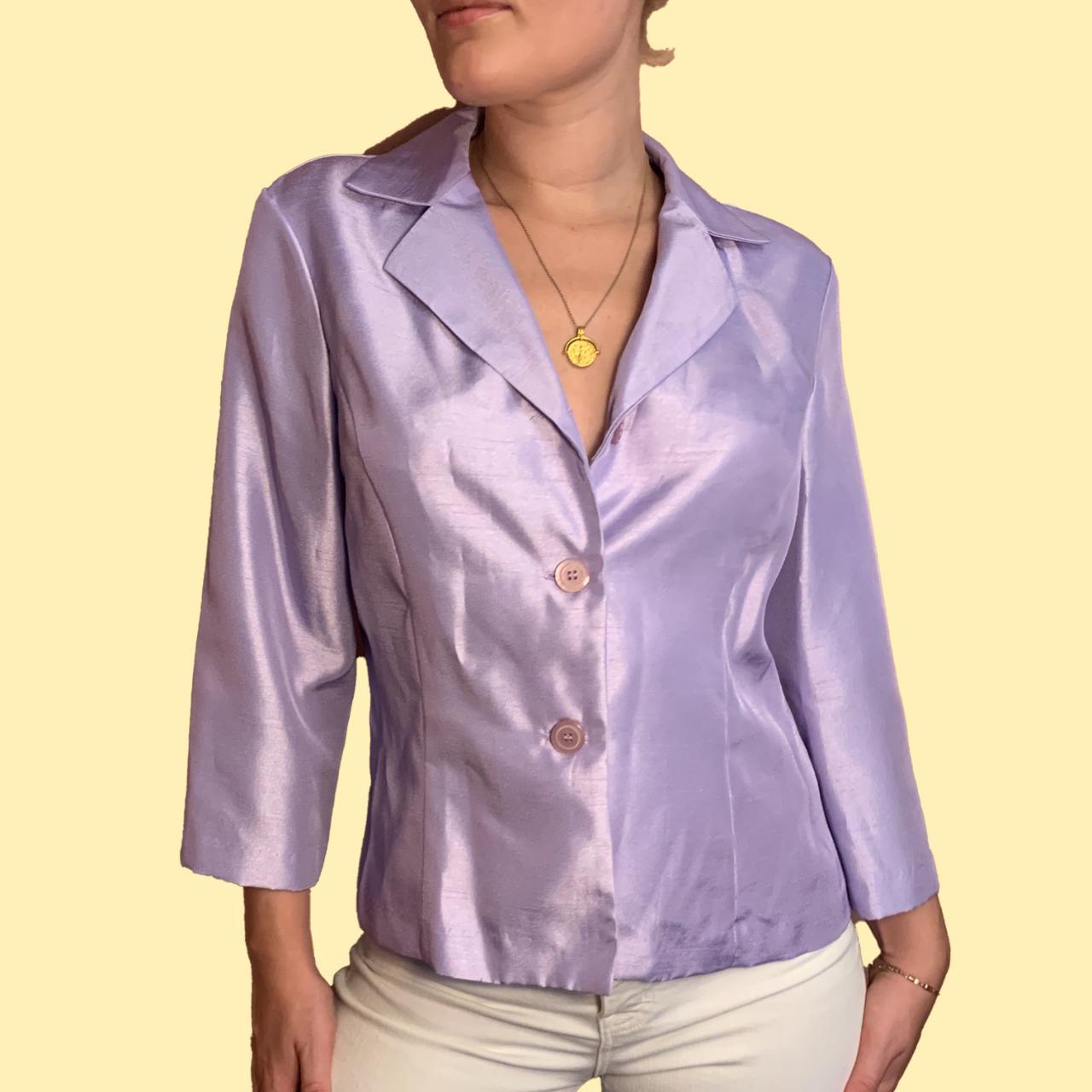 Product Image 1 - 80s women's bright violet satin