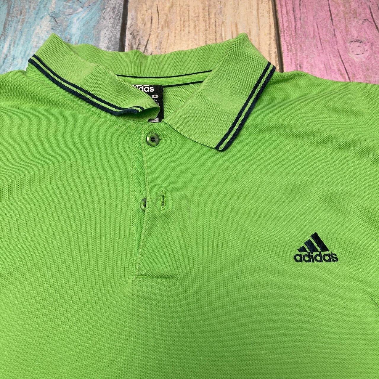 Adidas Men's Green Poloshirts Depop