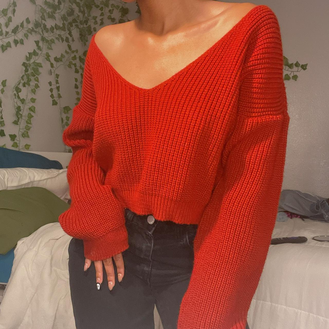 burnt orange fall sweater