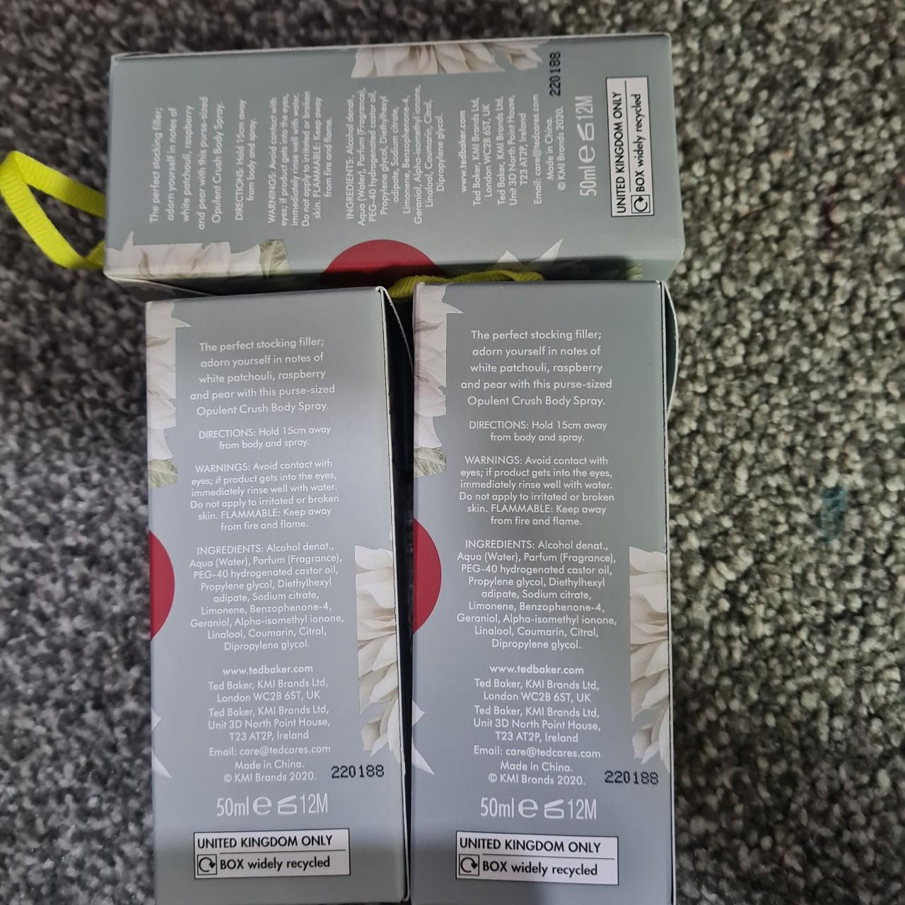 Opulent Crush Ted Baker Filer Ted Baker Set Of Perfume Sprays