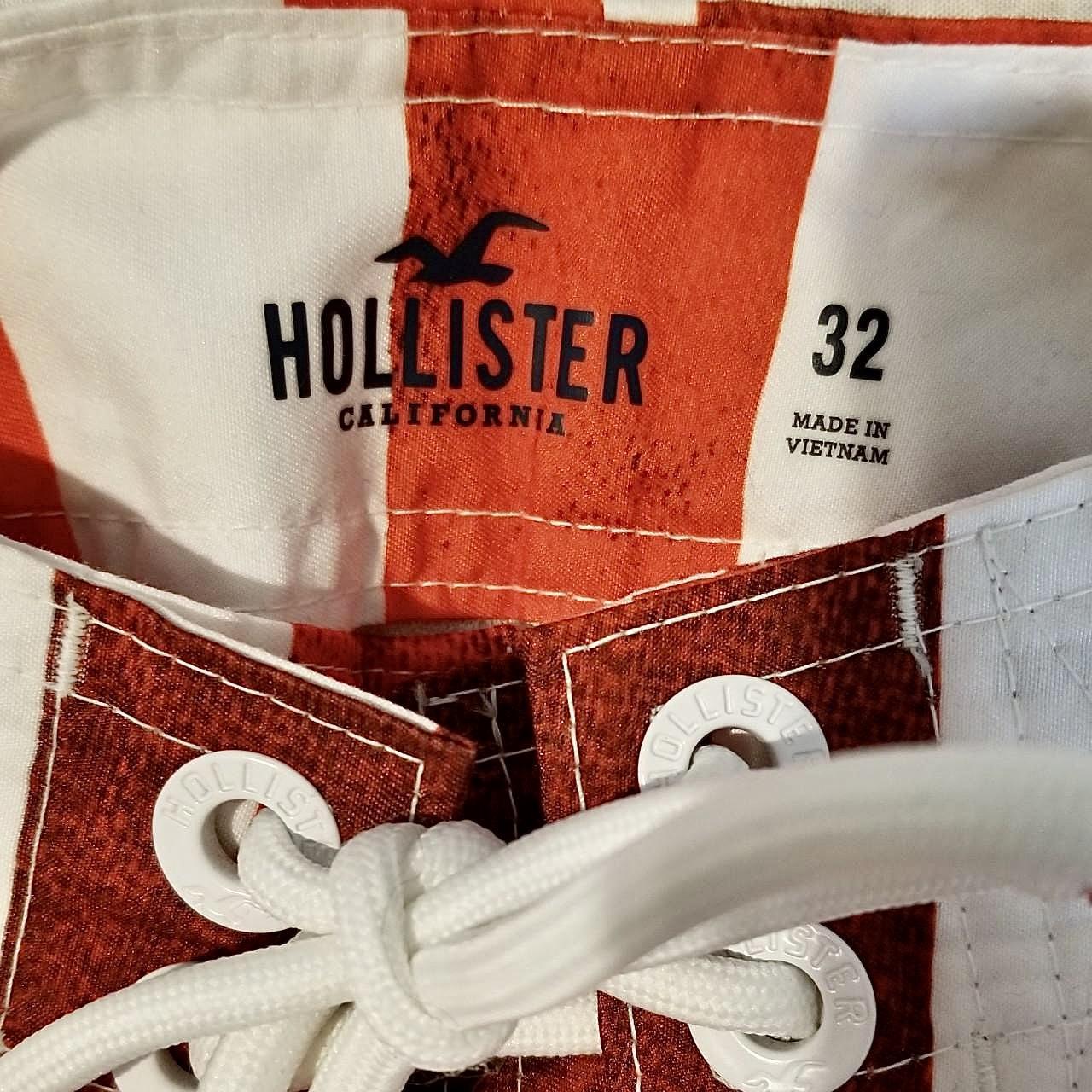 Hollister brand American flag swimming trunks in... - Depop