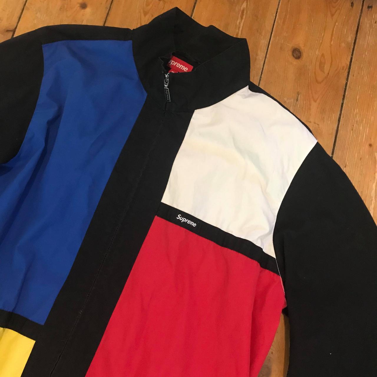 Supreme color blocked track sales jacket