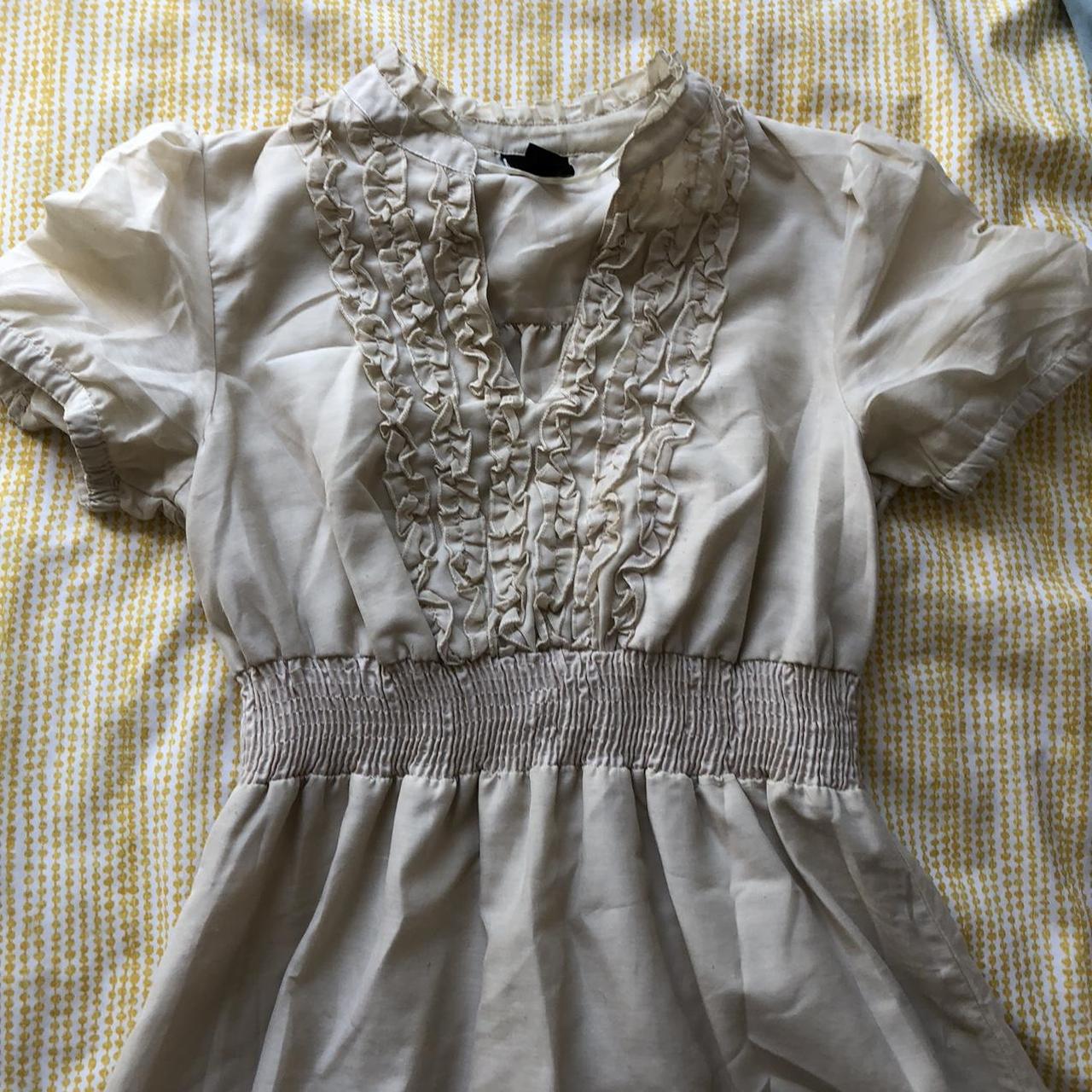 Vintage dress ruffled Victorian style - Depop