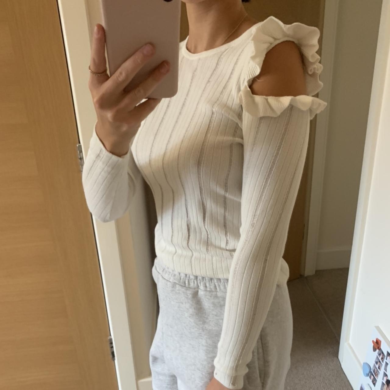 Topshop cold shoulder discount top