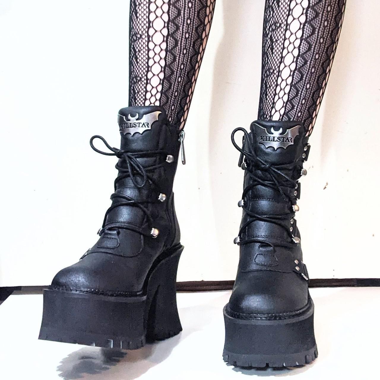 Amazing platform Coffin Sleep booties / ankle boots... - Depop