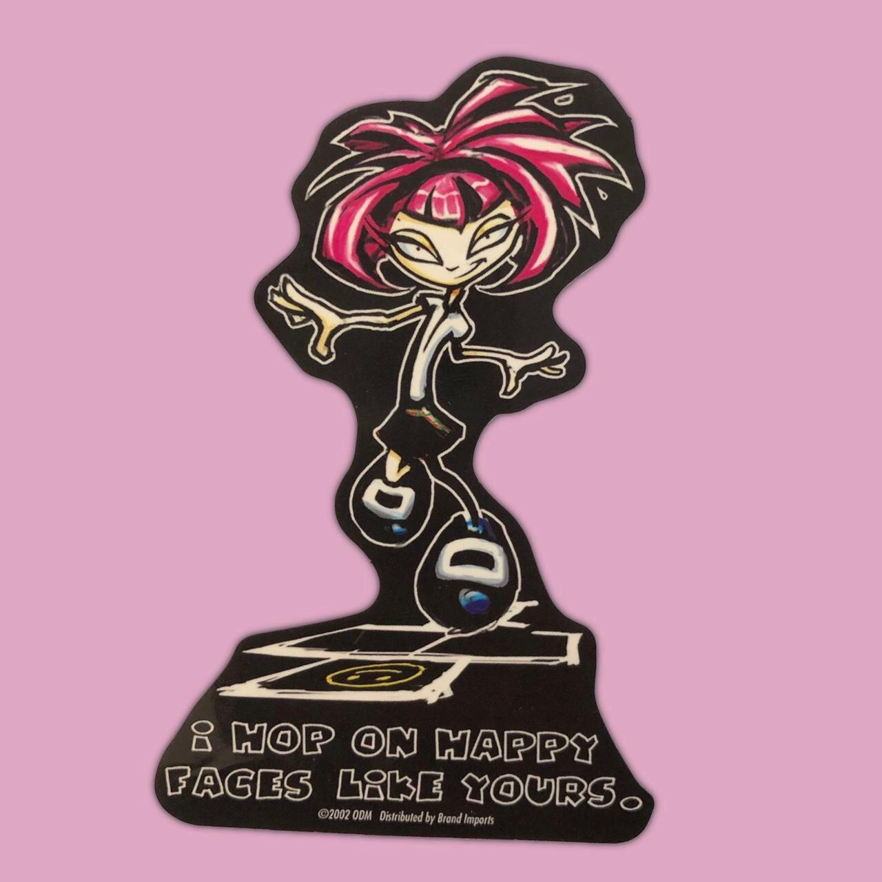 Goth Girl vending machine sticker I hop on happy... Depop