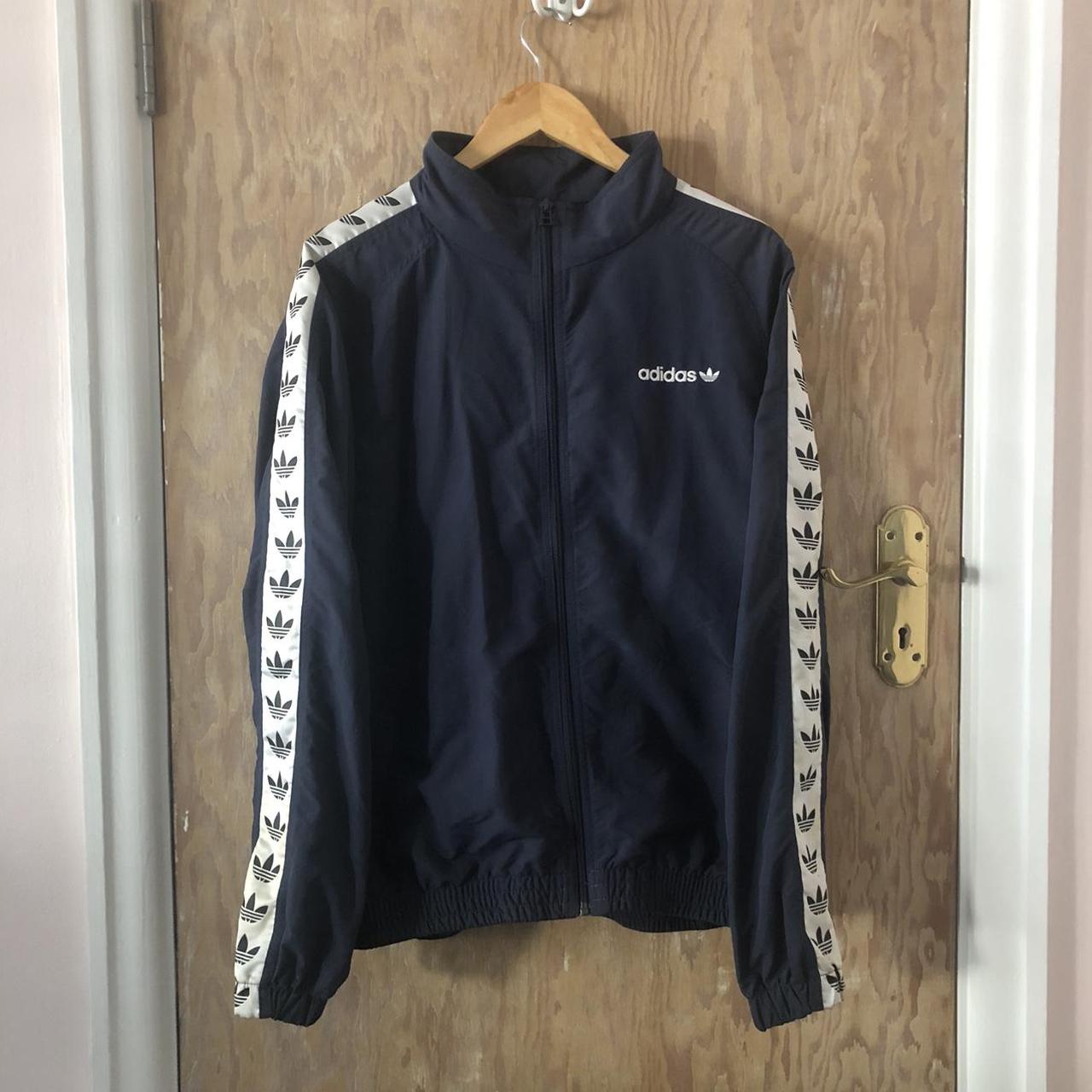 Adidas originals TNT taped windbreaker... - Depop