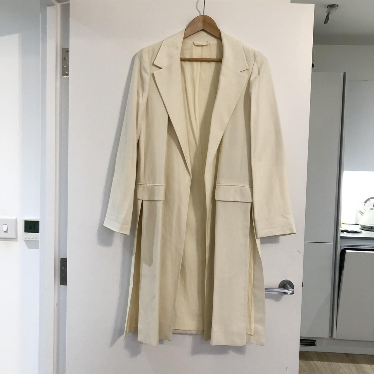 Brand new All Saint Aleida Duster Coat Ecru White Depop