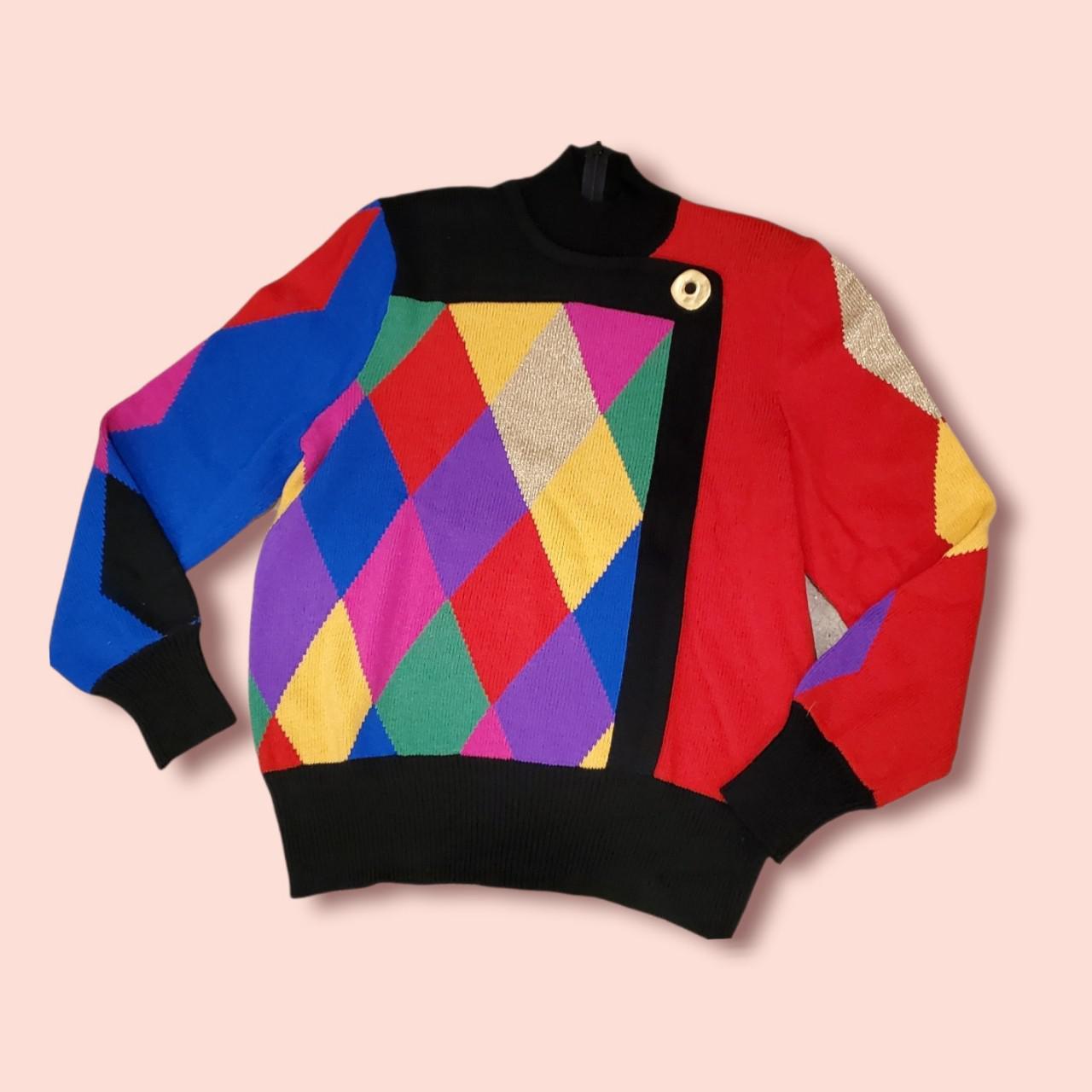 Product Image 1 - Vintage Colorful Sweater Sweater 
High