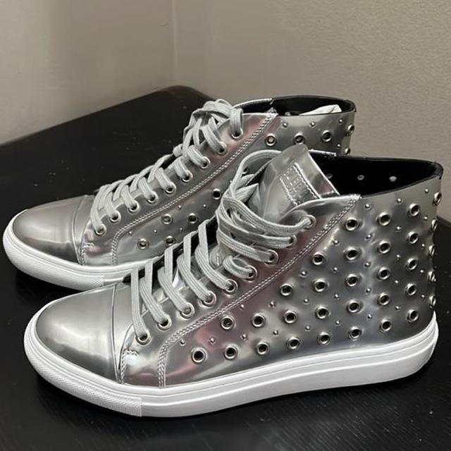 versace silver sneakers