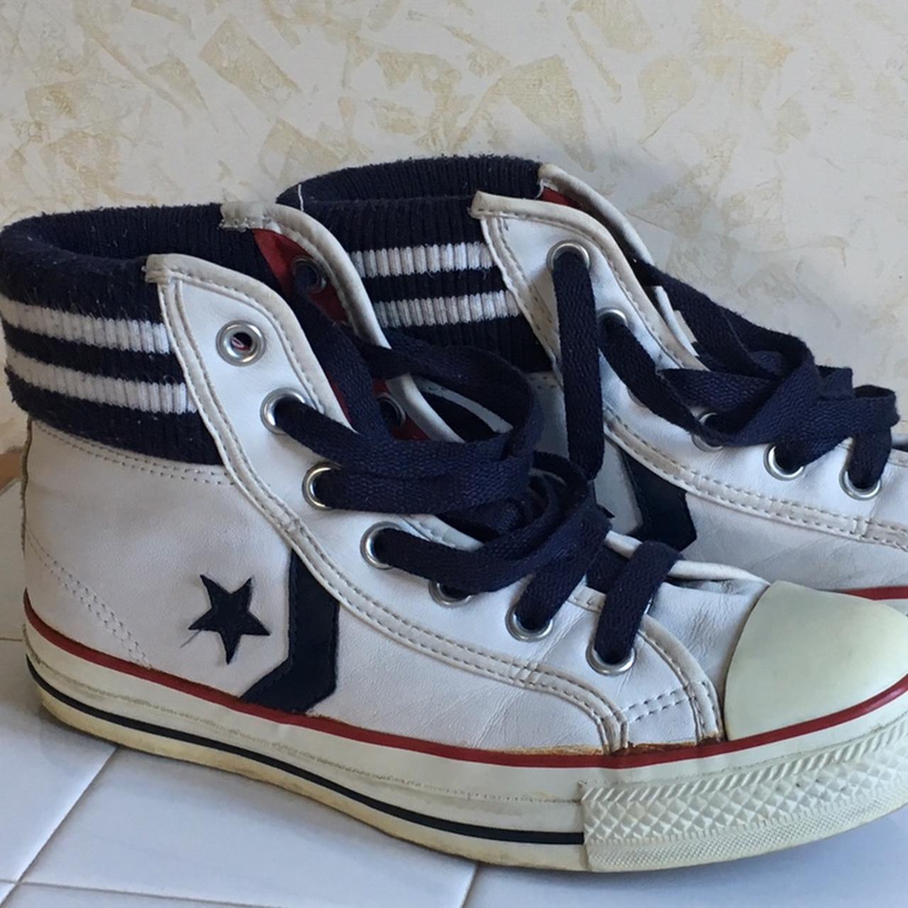 Converse Women's Navy and White Trainers