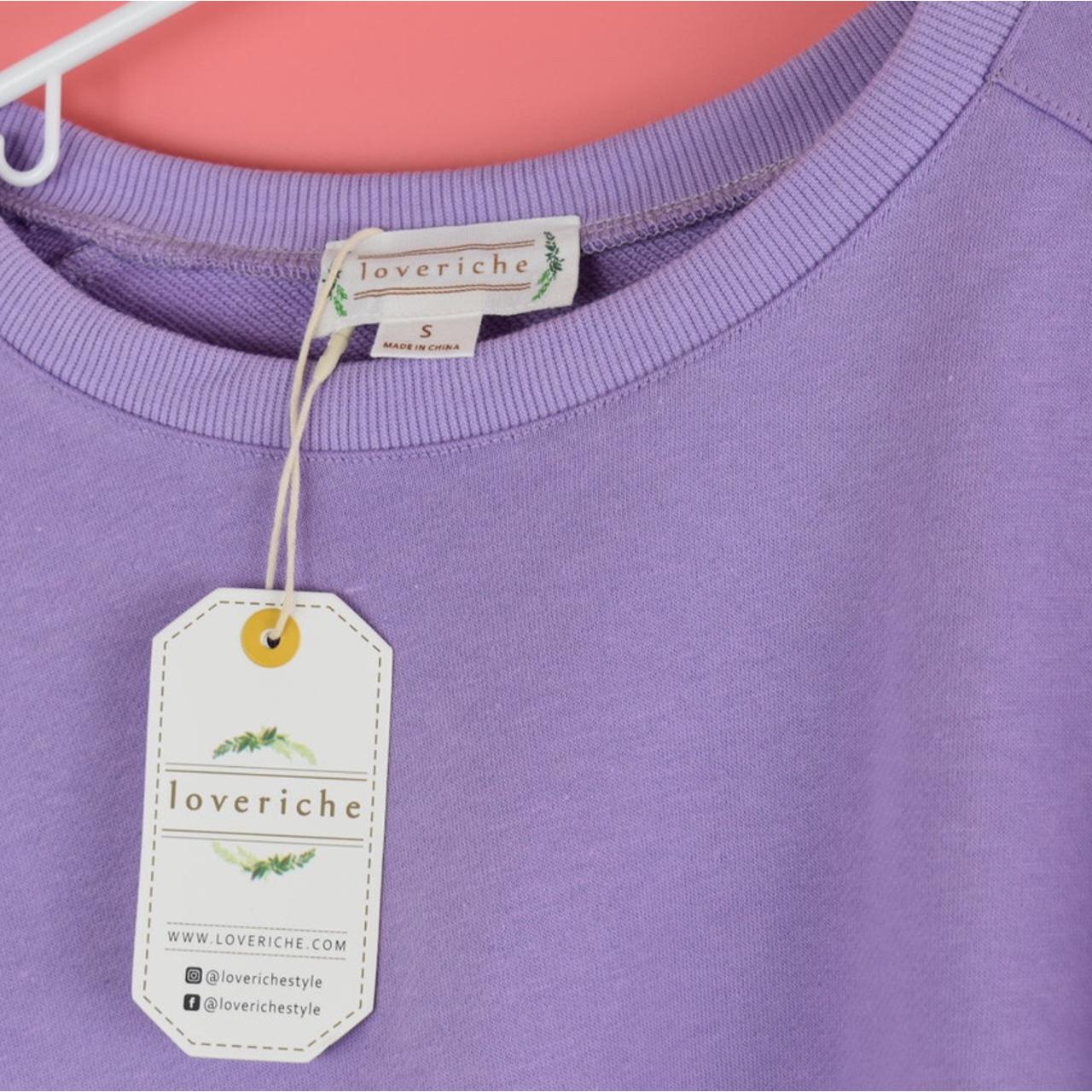 Oversized purple lavender Sweater LoveRiche