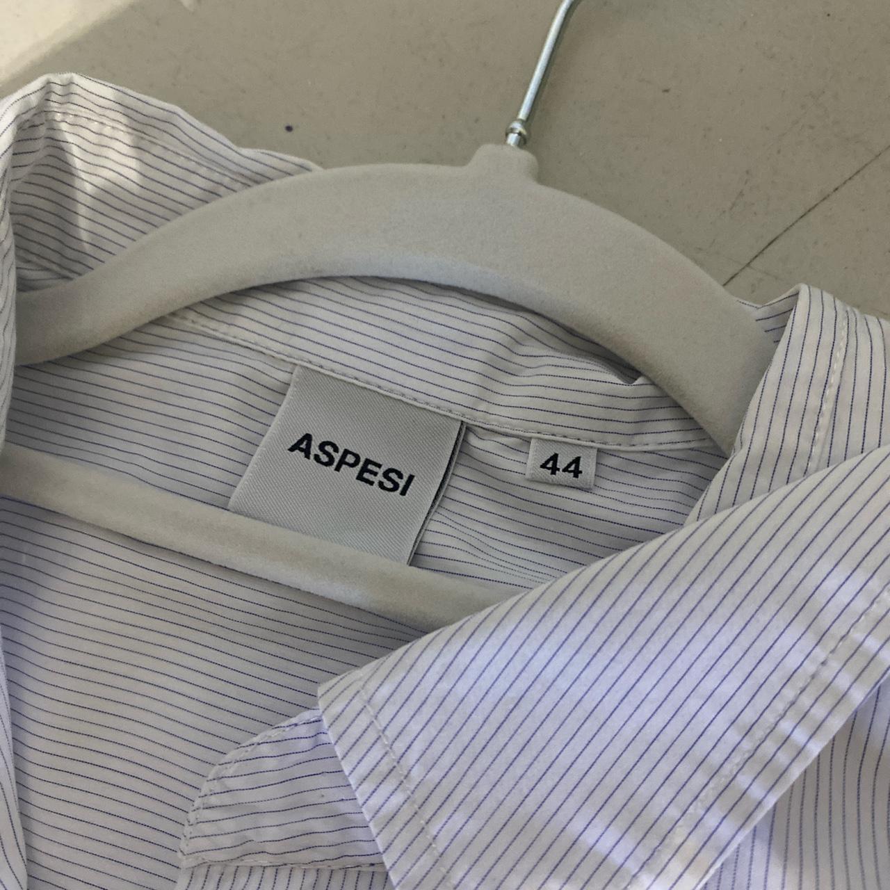 Aspesi Women's Blue and White Blouse (4)