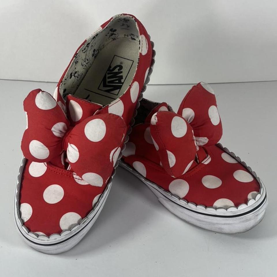 Minnie mouse bow vans cheap womens