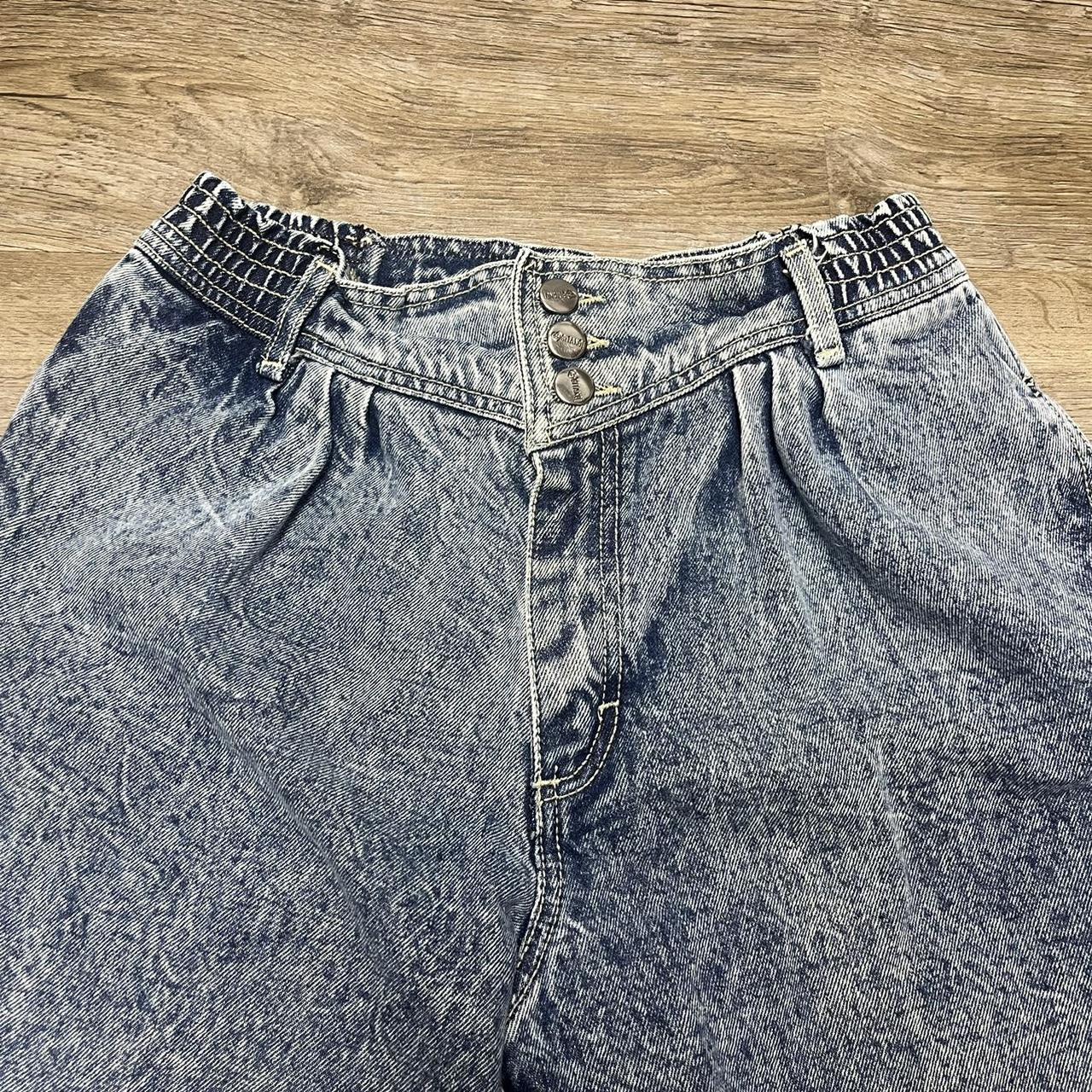 Vintage 80s 90s PS Gitano Acid Washed Jeans Pleated - Depop