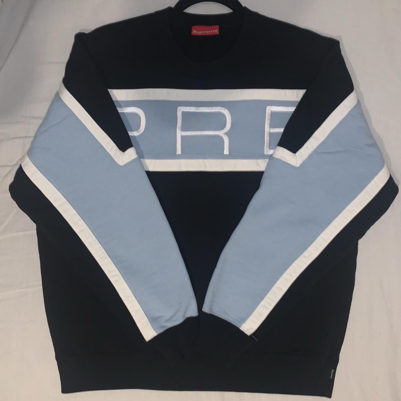 Pre-owned Supreme Logo Panelled Crewneck Sweatshirt ($395