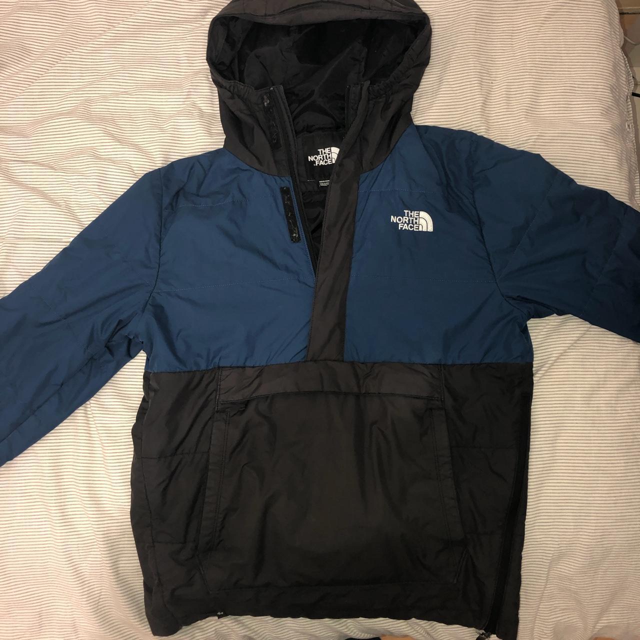 The North Face half-zip lightweight coat Fits mens... - Depop