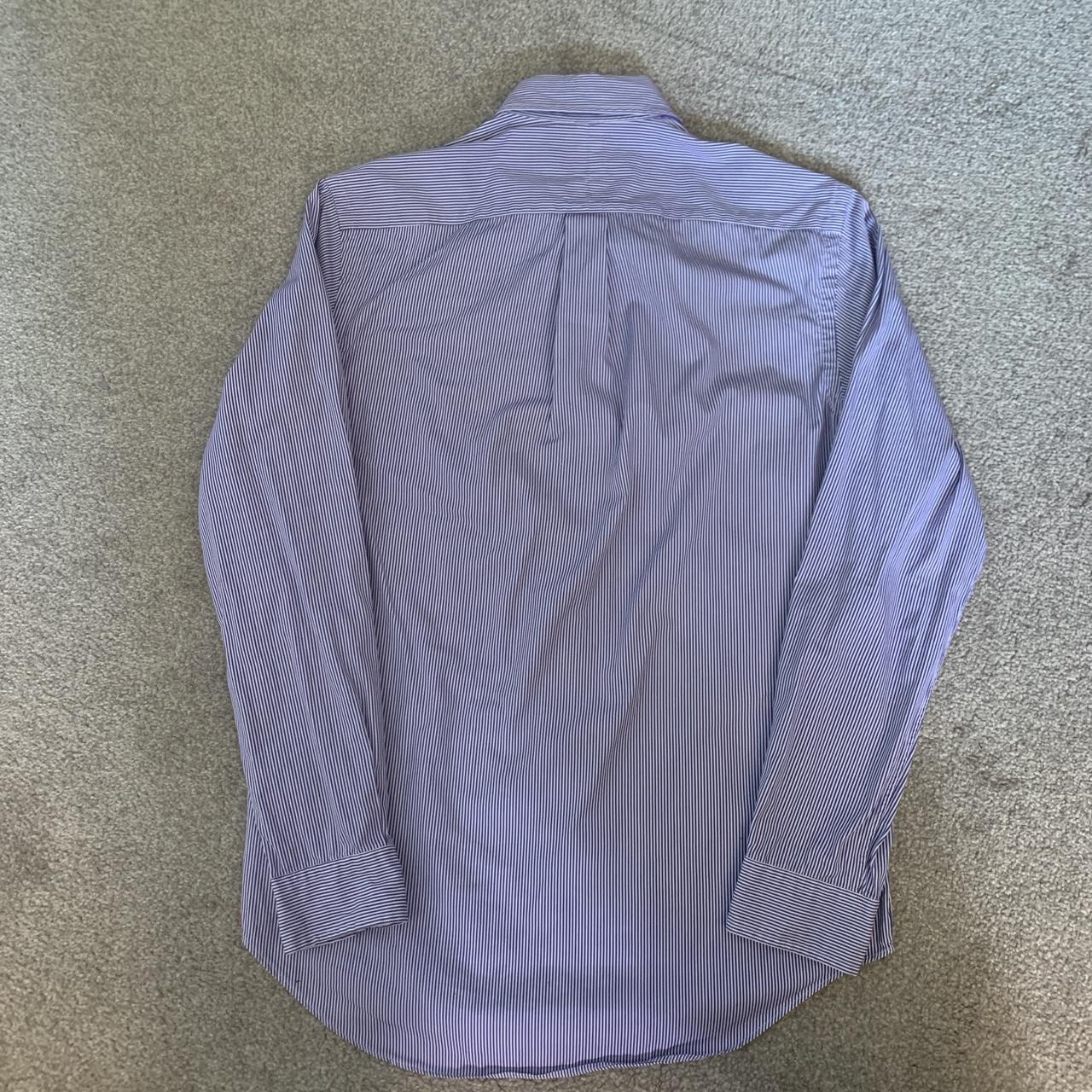 Ralph Lauren Men's Purple and White Shirt | Depop