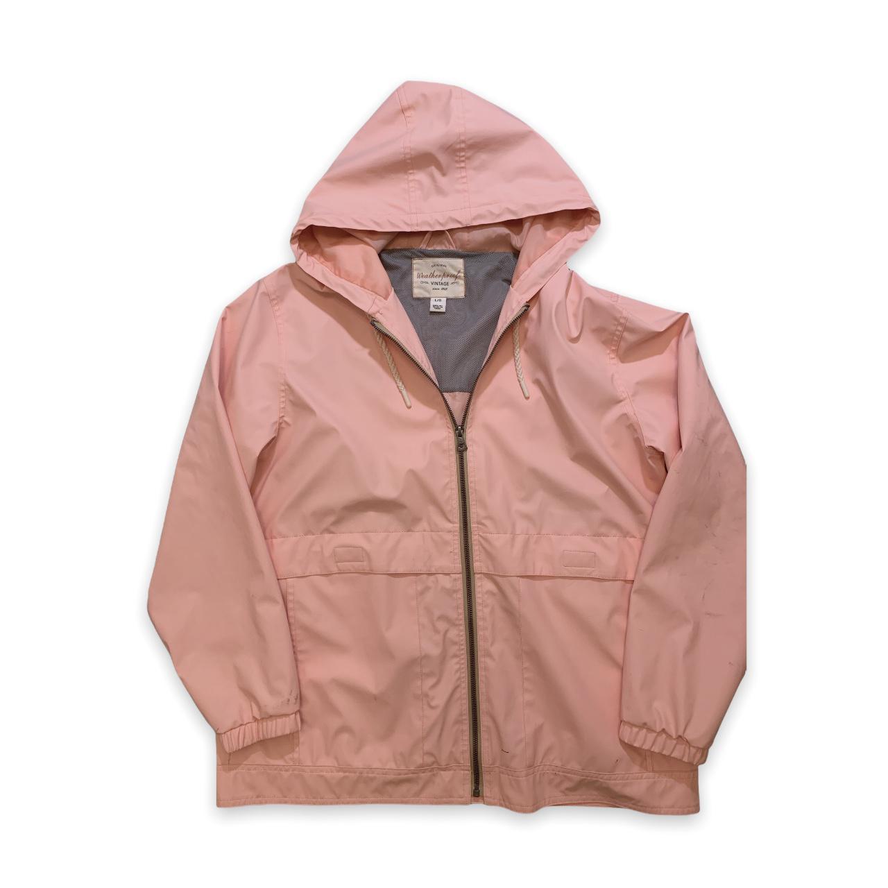 light pink rain jacket