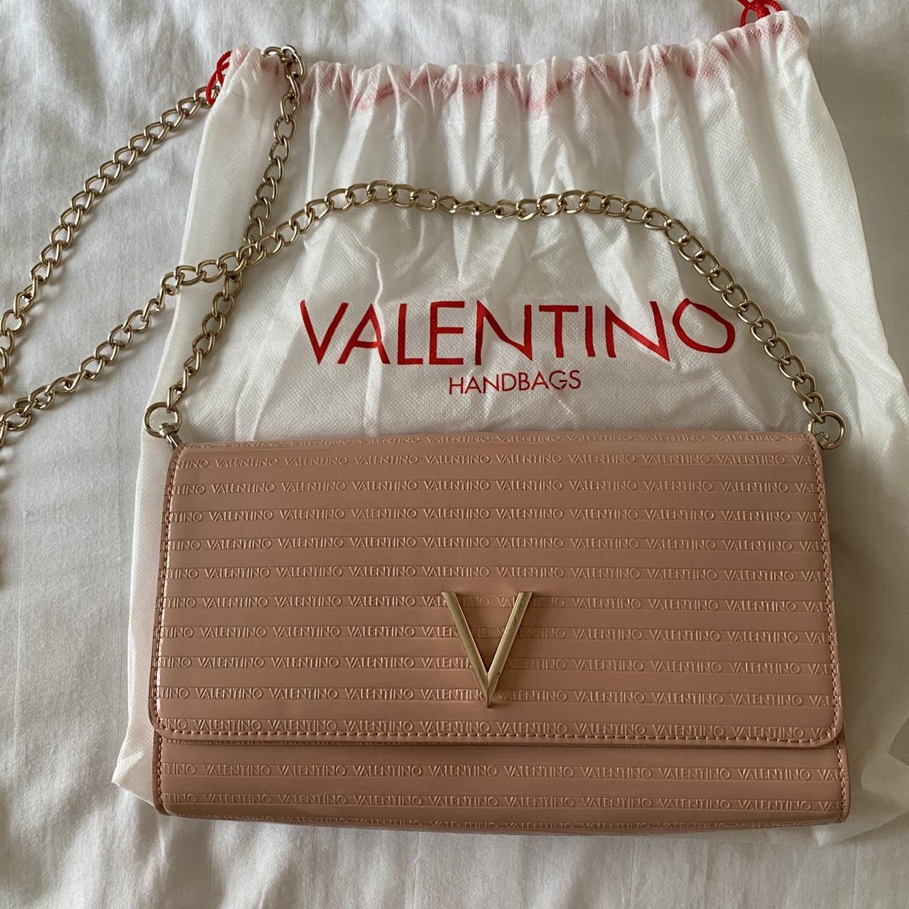 Valentino Bags Divina Chain Shoulder Bag in red. - Depop