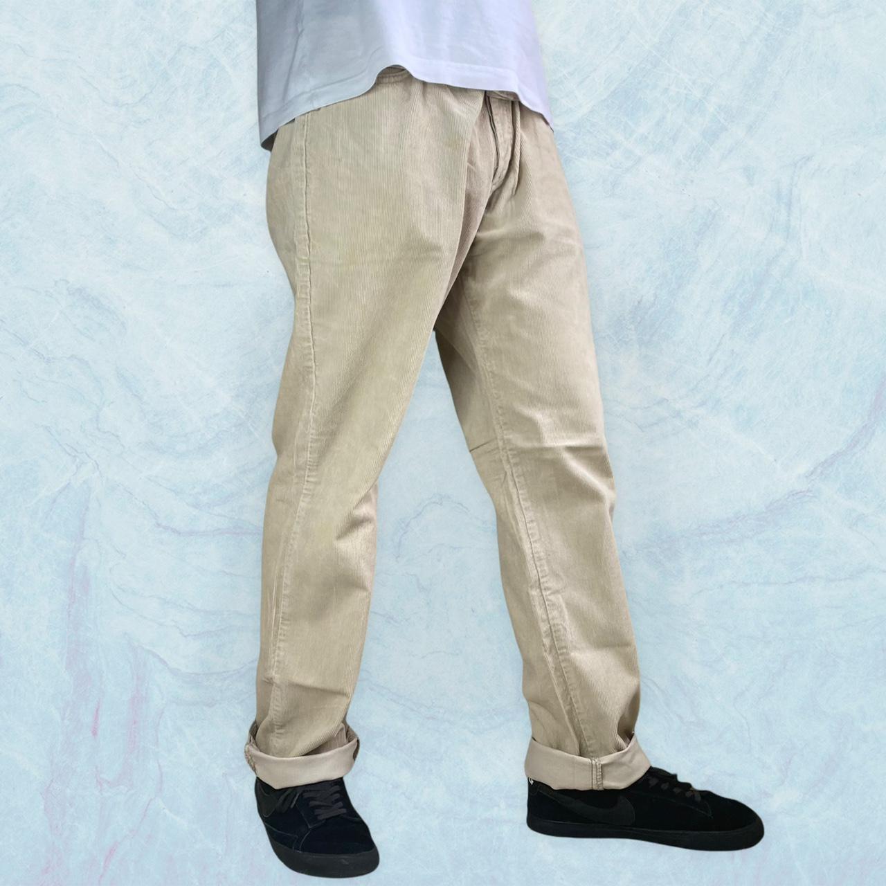 Lee cream corduroy trousers. #N##N#Seriously smart fit... - Depop