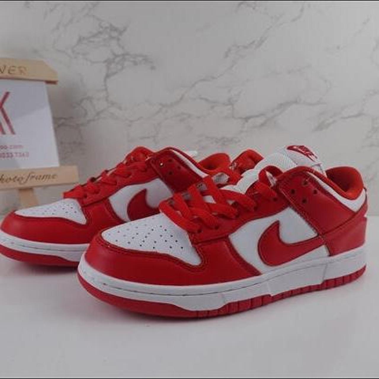 Nike dunk low university red - Depop