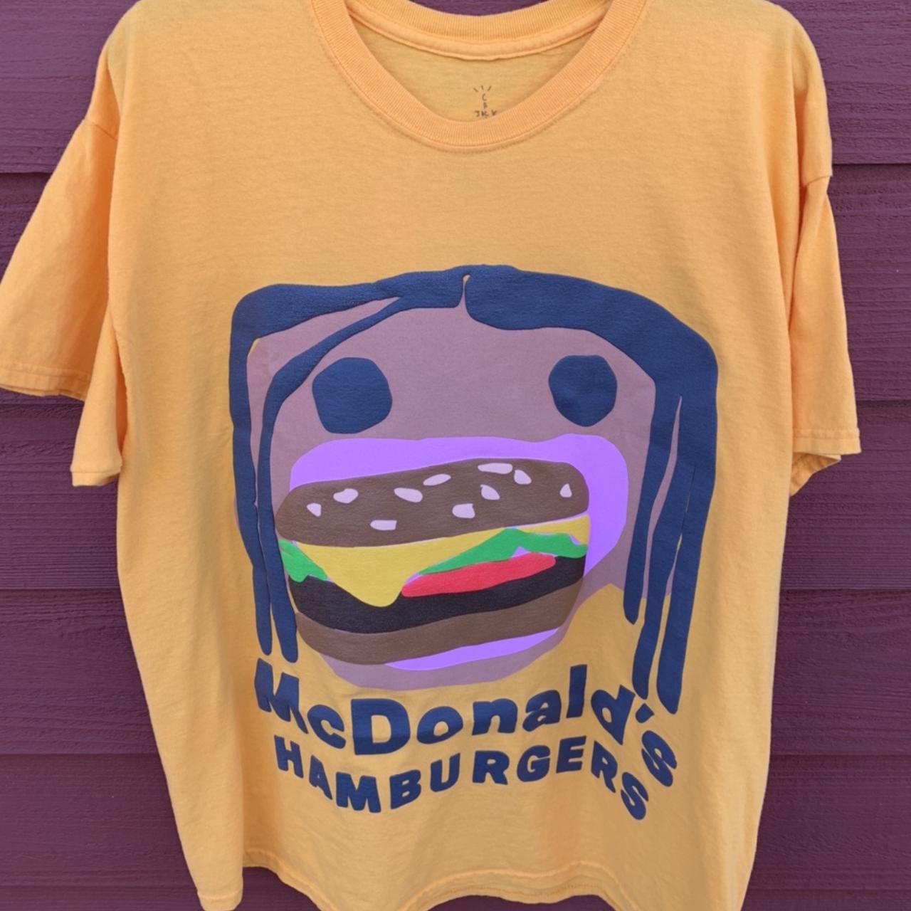 Top Cactus jack burger mouth McDonald’s t shirt