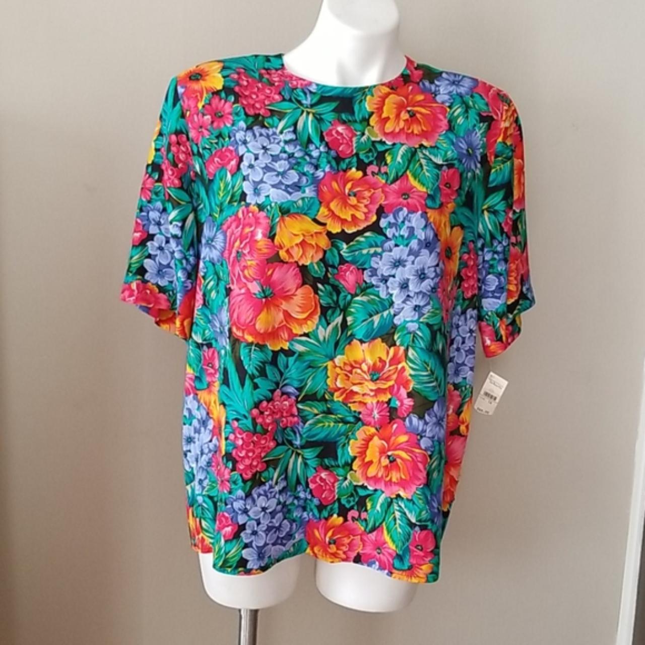 NWT Early 90s Vintage Talbots Floral Silk Blouse Top Depop nwt-early-90s-vintage-talbots-floral-silk-blouse-top-depop