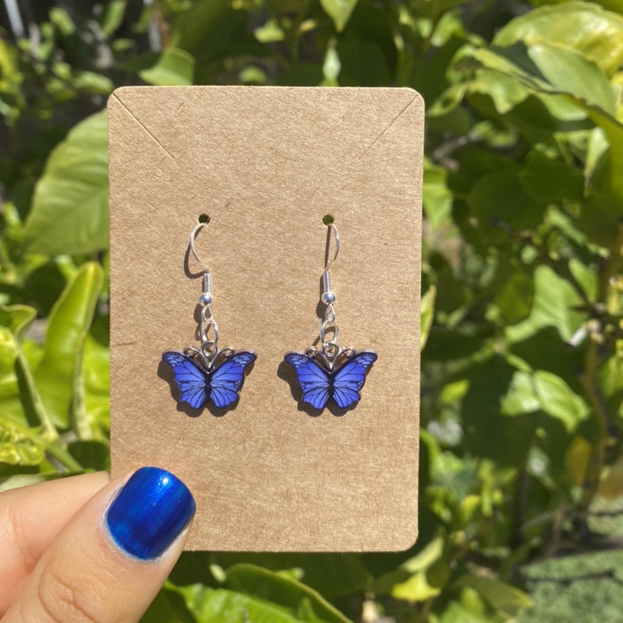 Butterfly earrings 🦋 Handmade by me with... - Depop