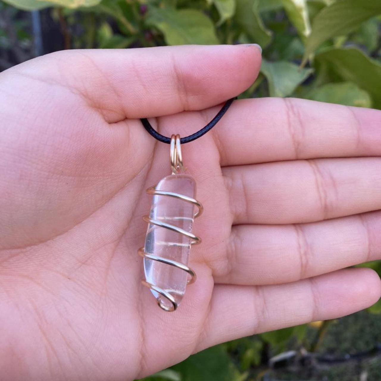 Handmade Clear Quartz Necklace 2024