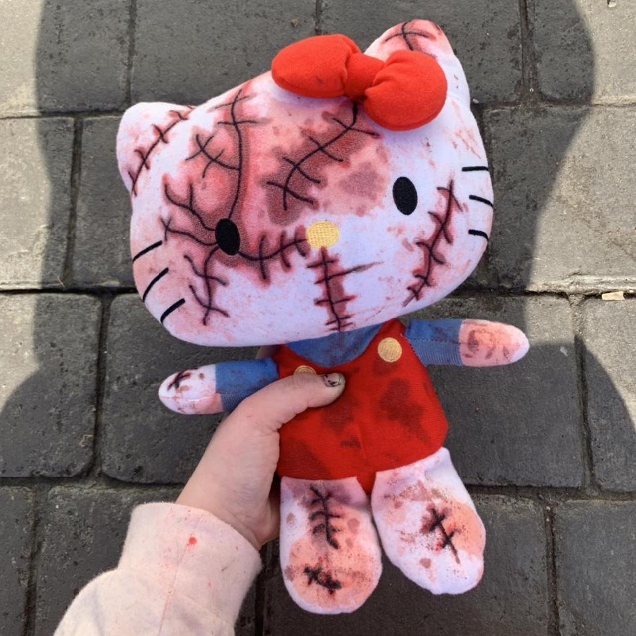 creepy hello kitty plush