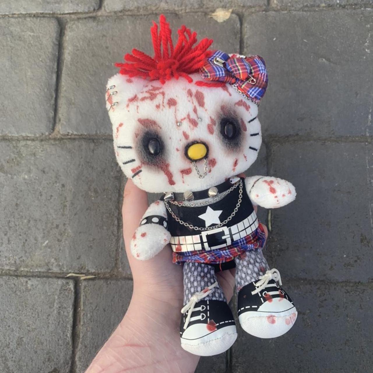 hello kitty goth plush