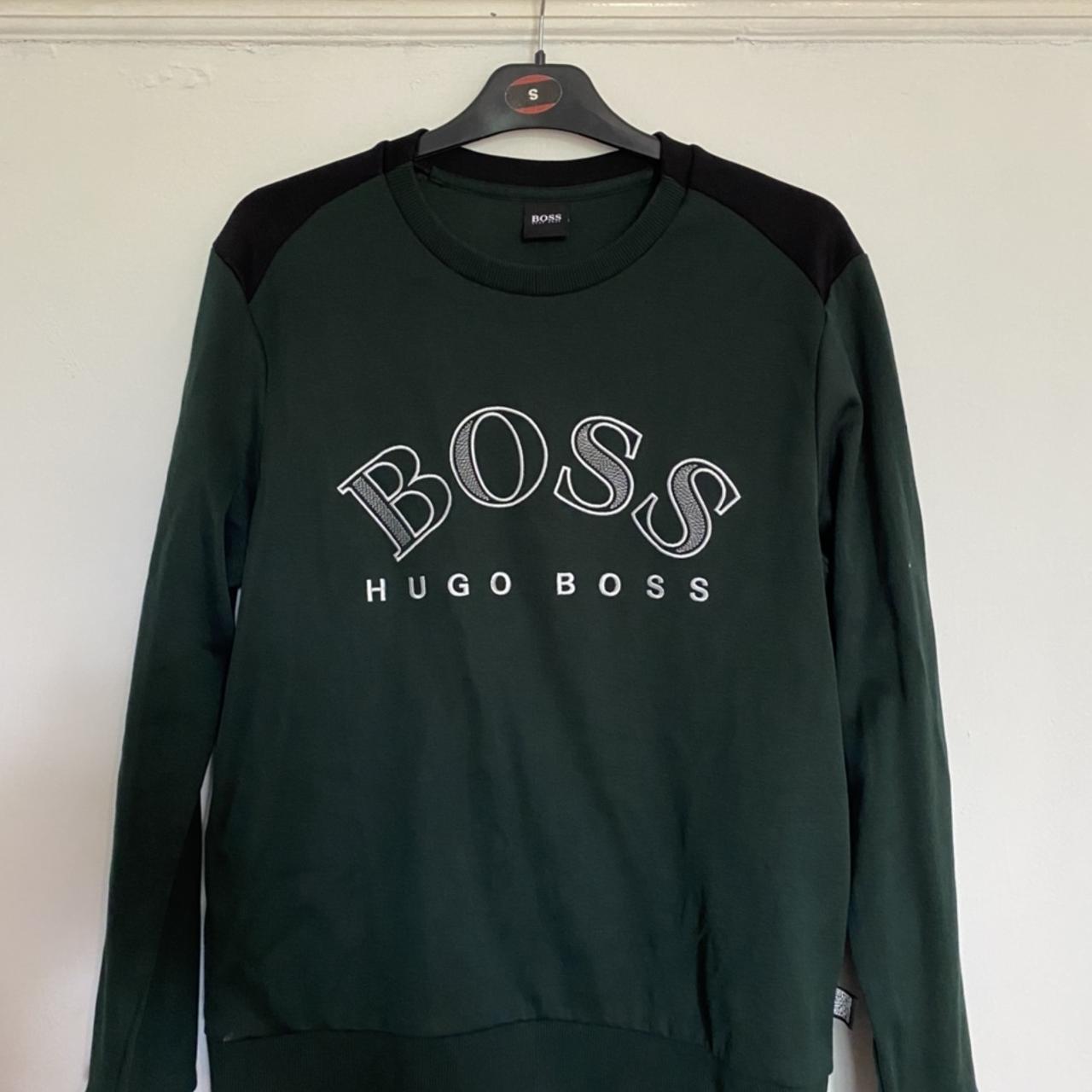 Men’s Green Hugo boss sweatshirt Great... Depop