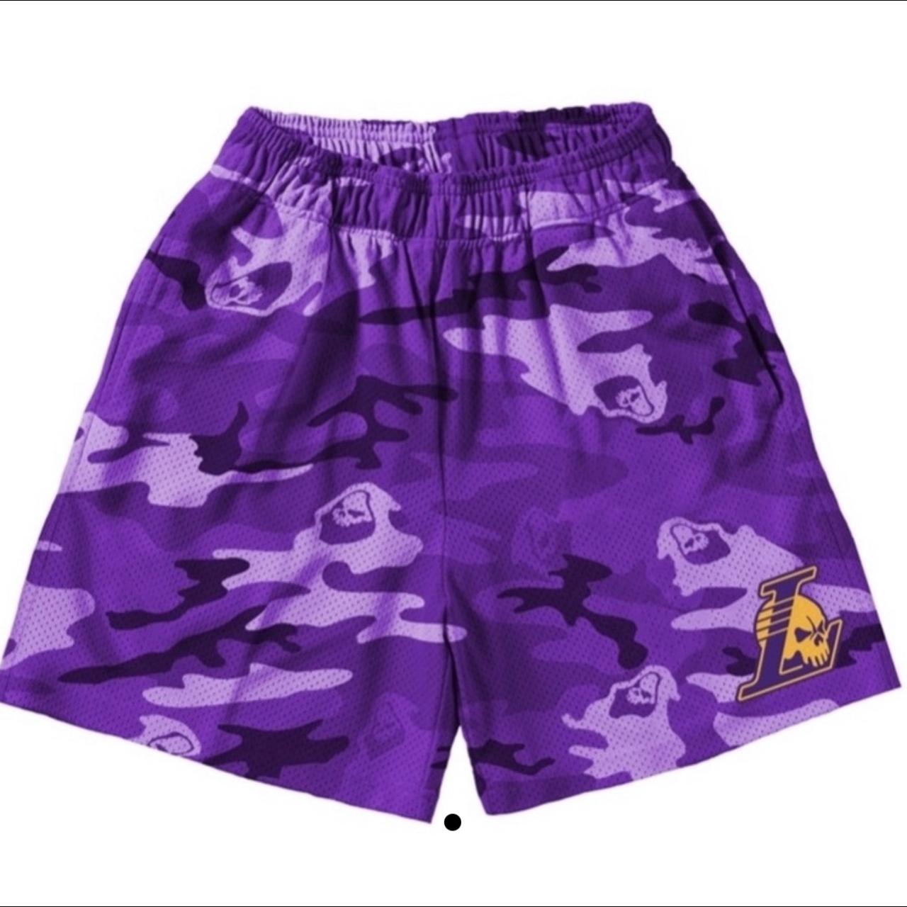 Warren Lotas Exclusive Reapers Lakers Shorts... - Depop