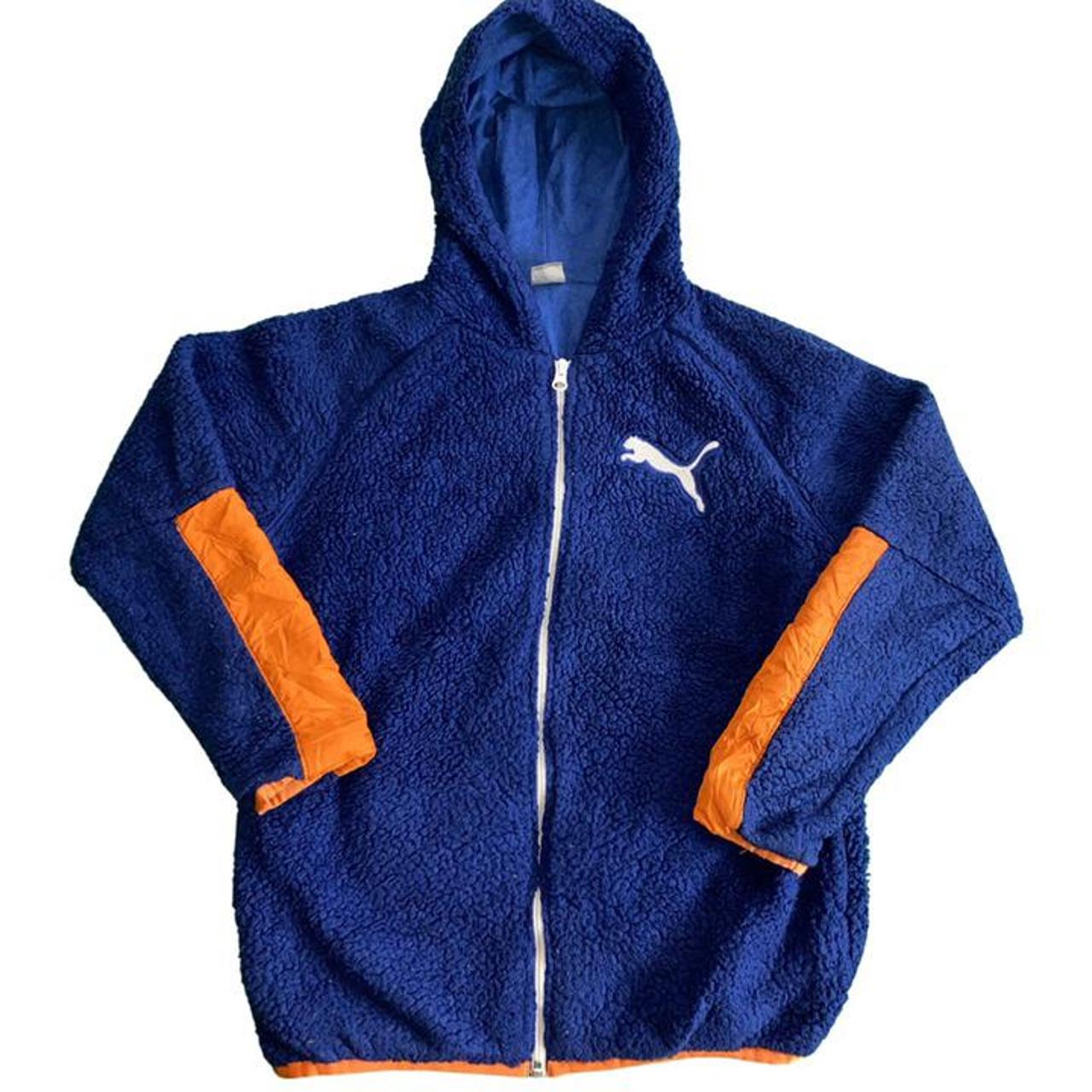 Puma Men's Blue Hoodie | Depop