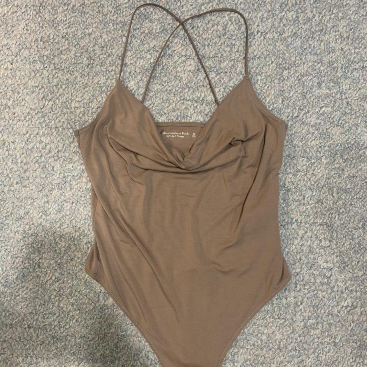 Zara Women's Brown and Tan Bodysuit | Depop