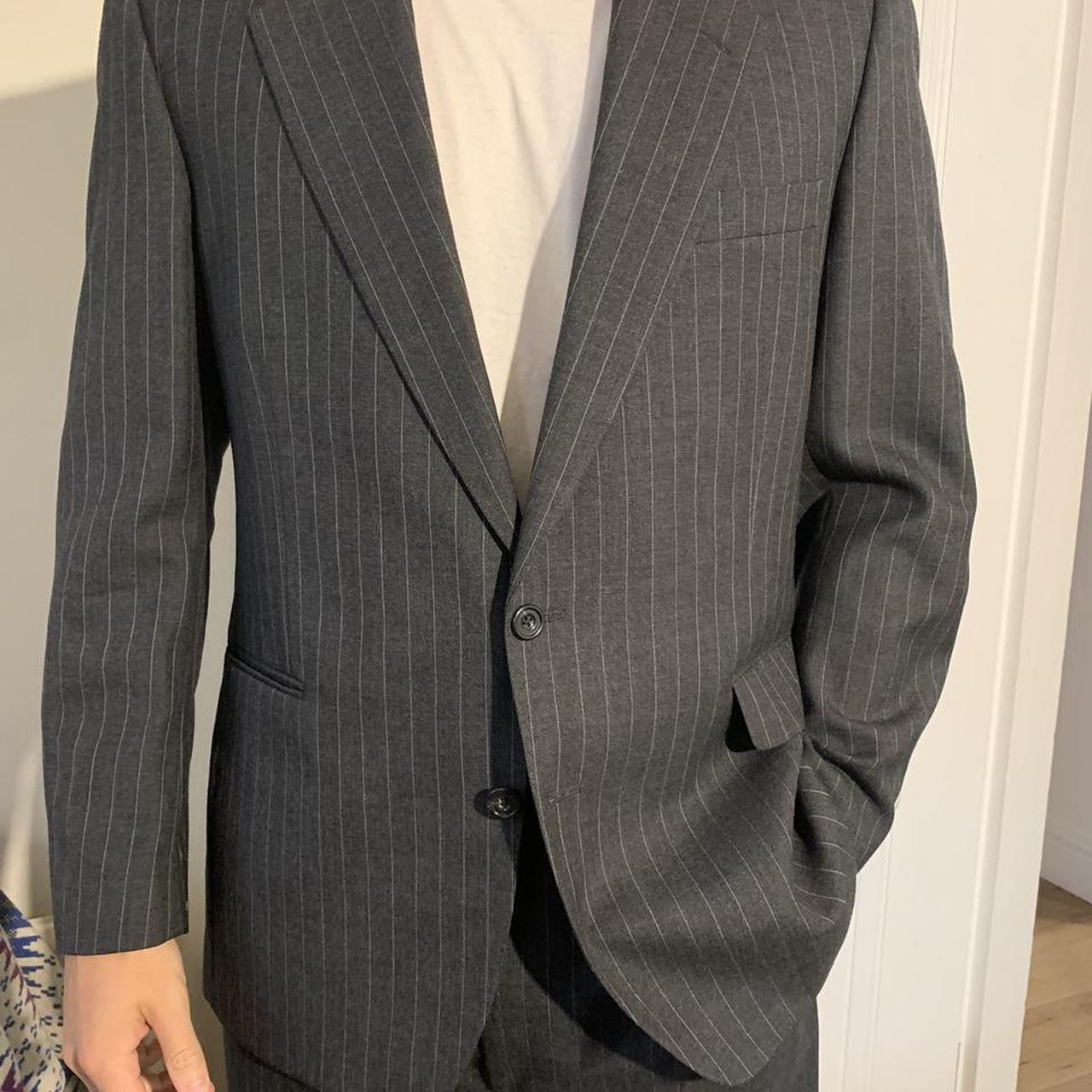 Mens vintage pinstripe Aquascutum suit. Jacket