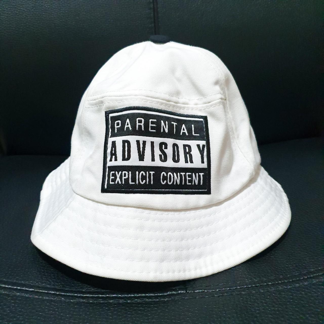 Parental advisory bucket hat with very minor