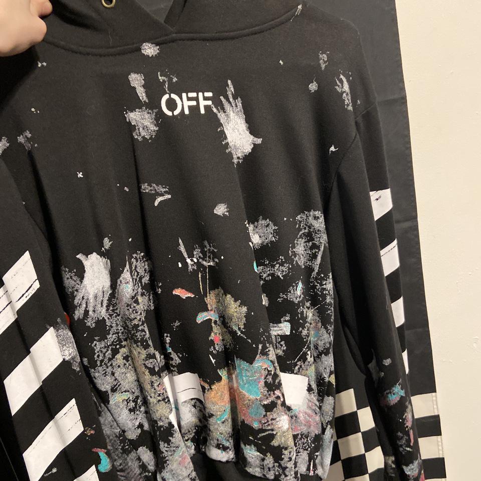 Off white cheap galaxy hoodie fake