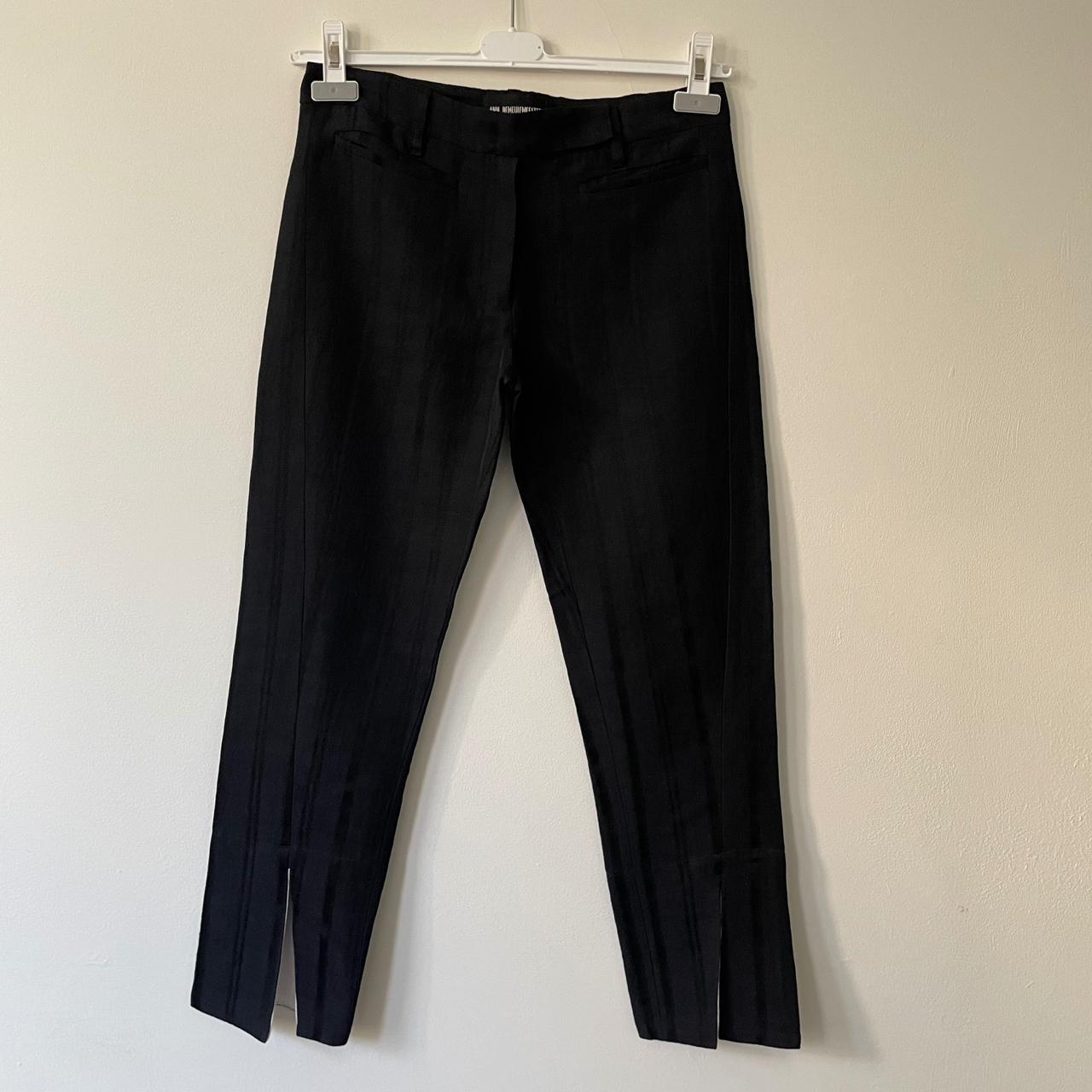 Ann Demeulemeester cropped jacquard pants, with... - Depop