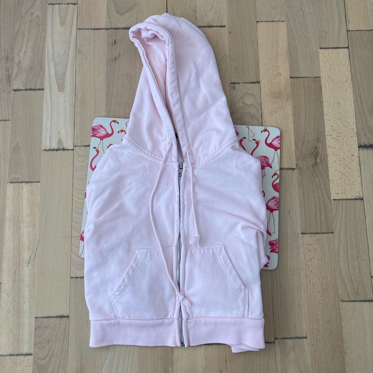 Brandy Melville Pink Hoodie Size: all size... - Depop