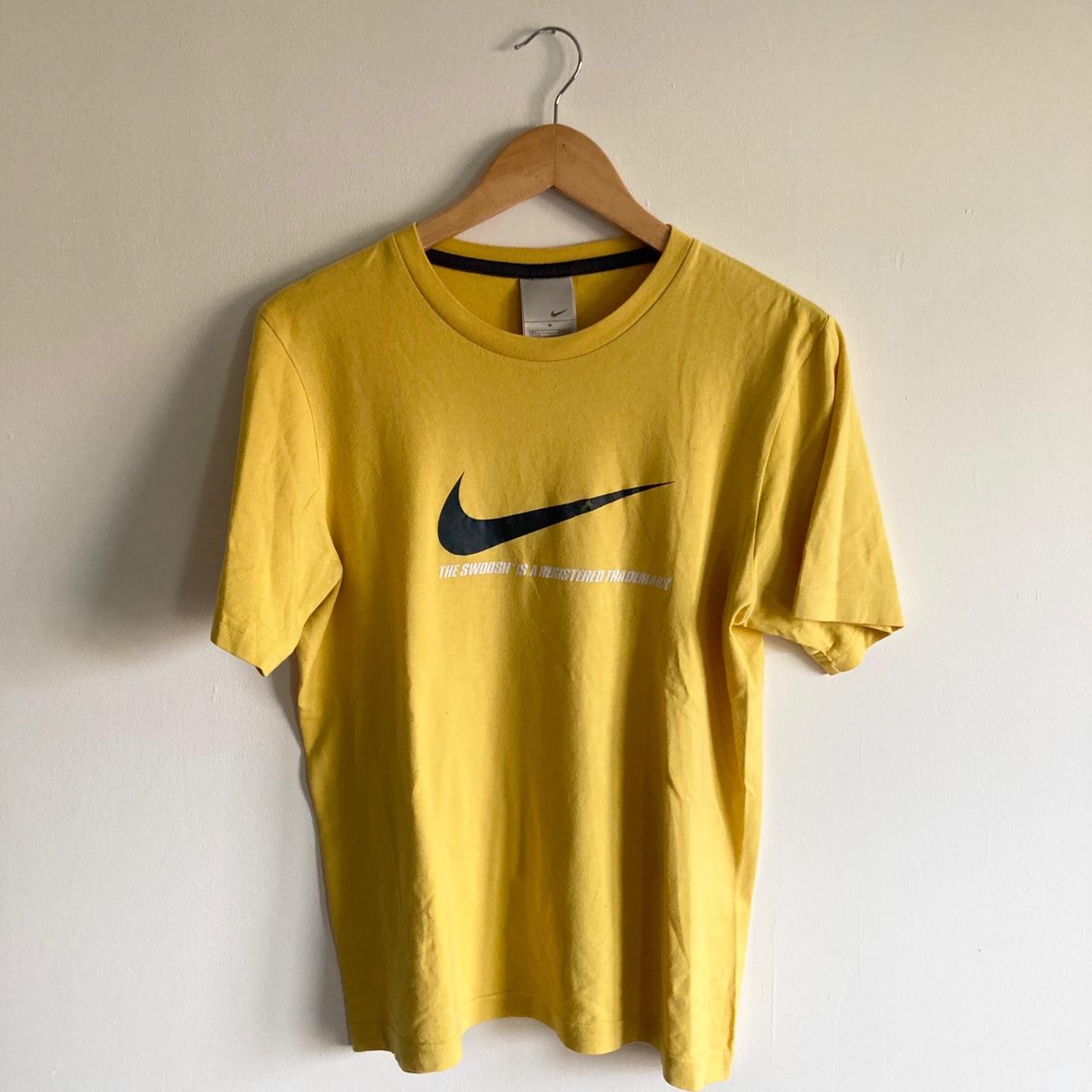 Nike Men's Yellow T-shirt | Depop